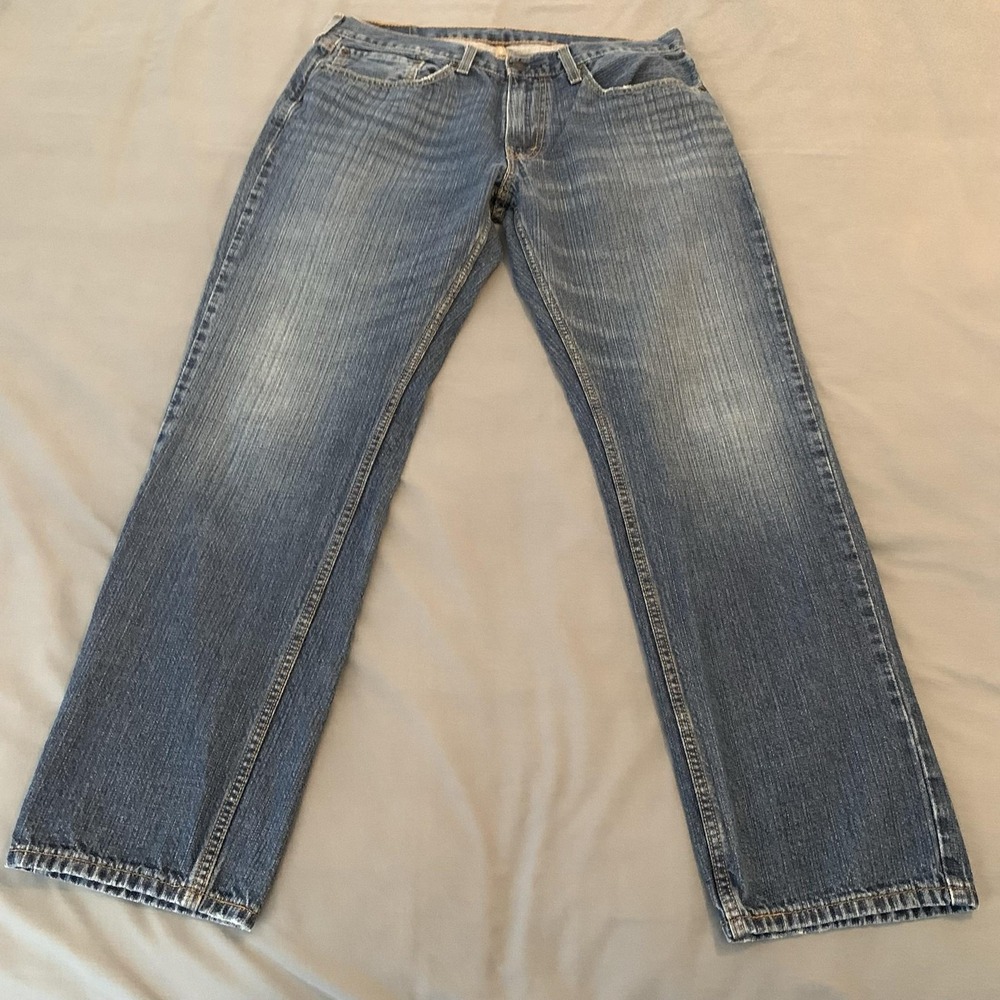 Levis 559 Jeans Mens 34x32 Blue Medium Wash Relaxed Straight Denim Pants